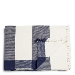 Daylesford Organic Throws & Cushions|Tableware>Abbey Stripe Blanket Navy
