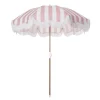 Daylesford Organic Garden Furniture>Beach Umbrella Pink Stripe