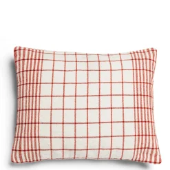 Daylesford Organic Throws & Cushions>Checkmate Cushion Fox Red