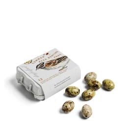Daylesford Organic Chocolate & Sweets>Chocolate Common Reed Bunting Bird Eggs Filled With Salted Caramel Ganache