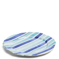 Daylesford Organic Tableware>Circus Stripe Blue Charger Plate