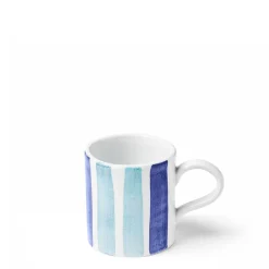 Daylesford Organic Tableware>Circus Stripe Blue Mug
