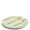 Daylesford Organic Tableware>Circus Stripe Green Charger Plate