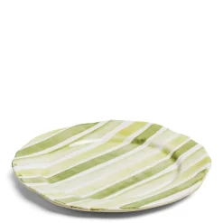 Daylesford Organic Tableware>Circus Stripe Green Charger Plate