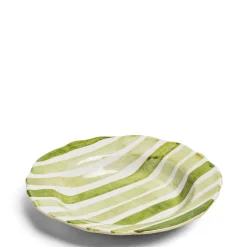 Daylesford Organic Tableware>Circus Stripe Green Large Bowl