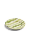 Daylesford Organic Tableware>Circus Stripe Green Side Plate