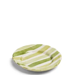 Daylesford Organic Tableware>Circus Stripe Green Side Plate