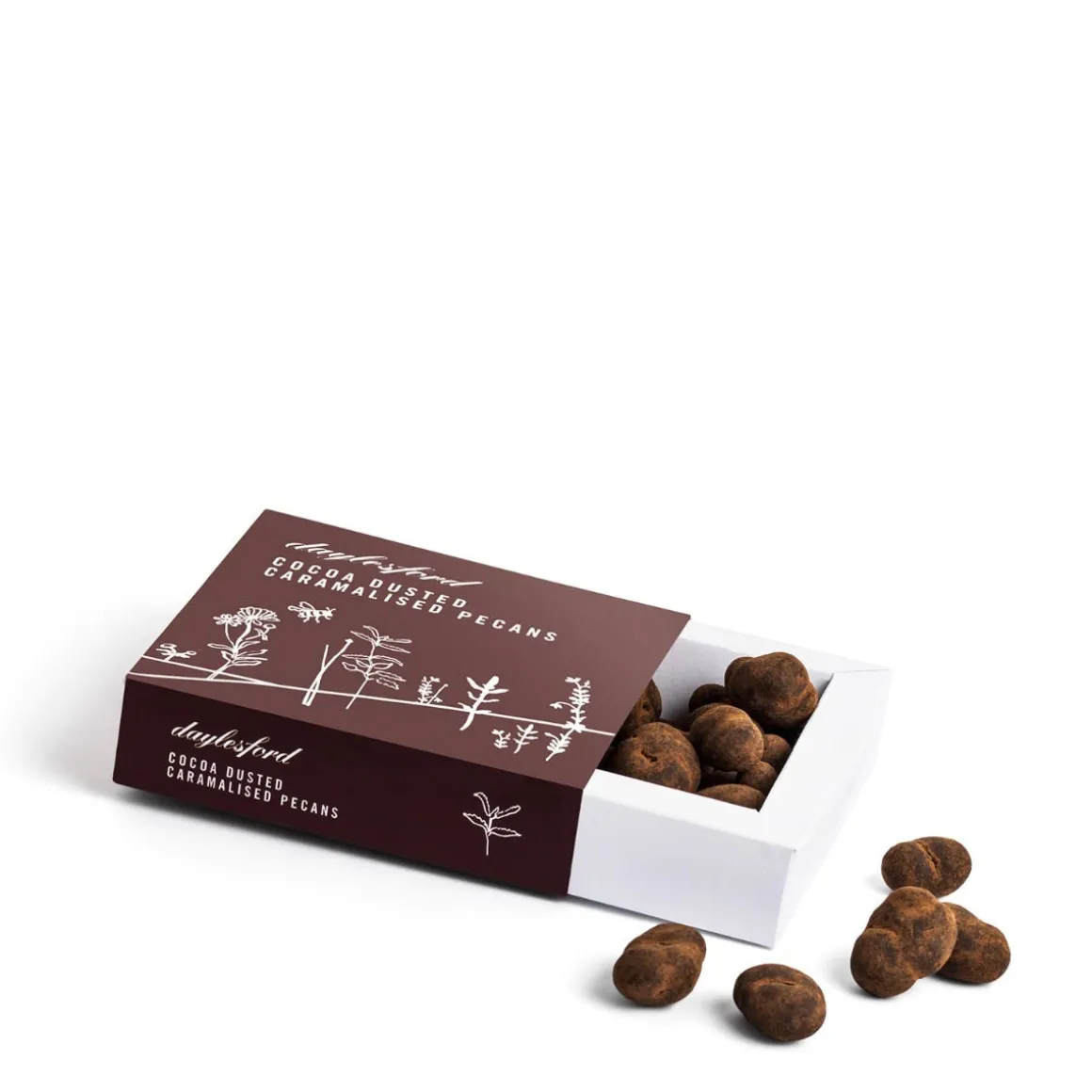 Daylesford Organic Chocolate & Sweets>Cocoa Dusted Caramelised Pecans