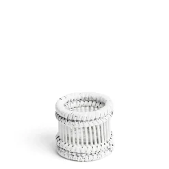 Daylesford Organic Lanterns|Candle Accessories>Cove Candle Holder White Small