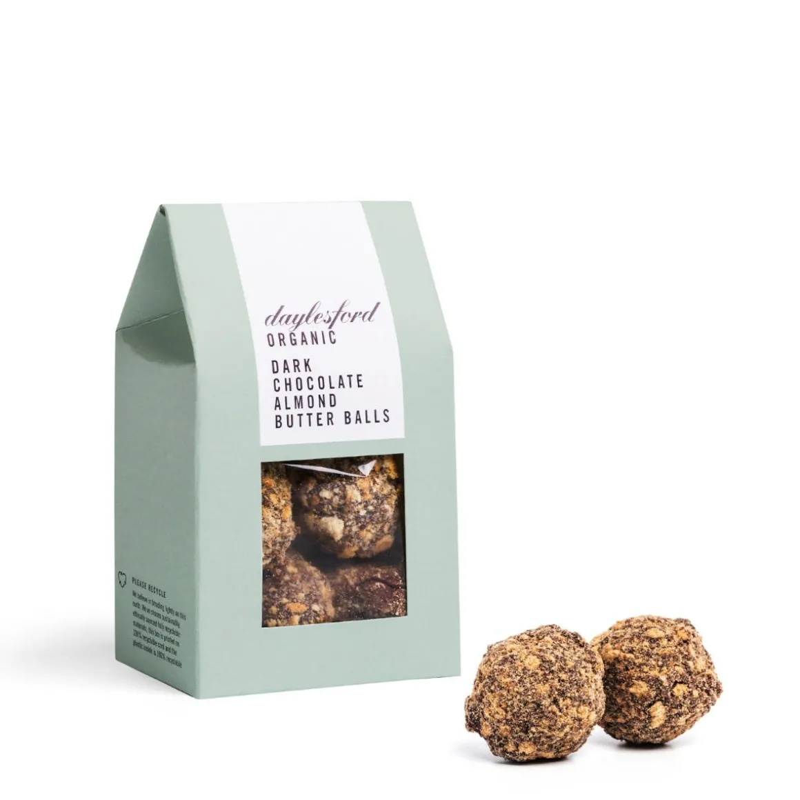Daylesford Organic Snacks, Crisps & Biscuits>Dark Chocolate Almond Butter Balls