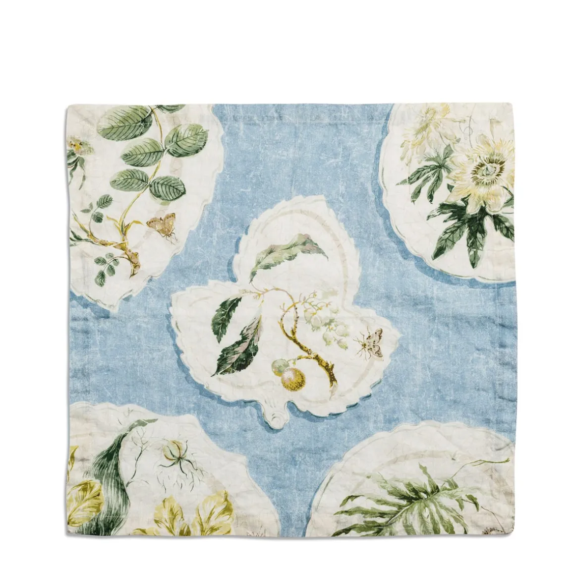 Daylesford Organic Table Linen|Tableware>Daylesford X Colefax Quince Garden Napkin in Blue with Hazel
