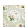 Daylesford Organic Table Linen|Tableware>Daylesford x Colefax Quince Garden Napkin in Green With Passion Flower