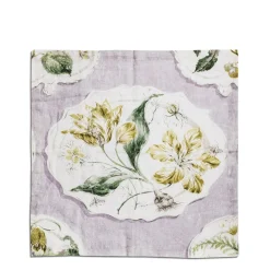 Daylesford Organic Table Linen|Tableware>Daylesford x Colefax Quince Garden Napkin in Lilac With Tulips