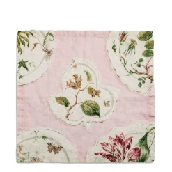 Daylesford Organic Table Linen|Tableware>Daylesford X Colefax Quince Garden Napkin in Pink with Hazel