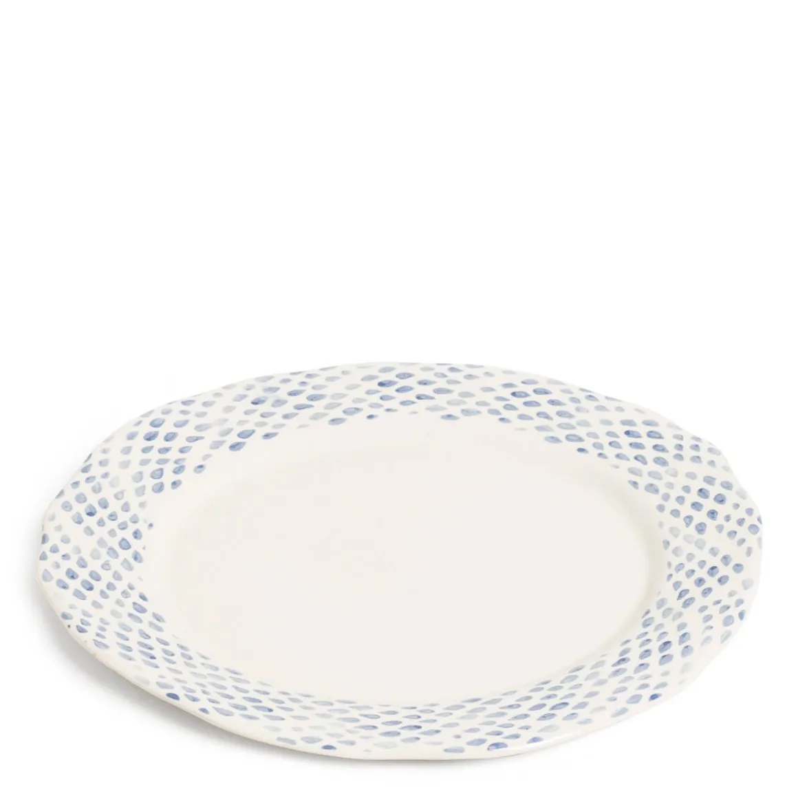 Daylesford Organic Tableware>Dot Charger Blue