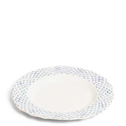Daylesford Organic Tableware>Dot Dinner Plate Blue