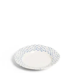 Daylesford Organic Tableware>Dot Side Plate Blue