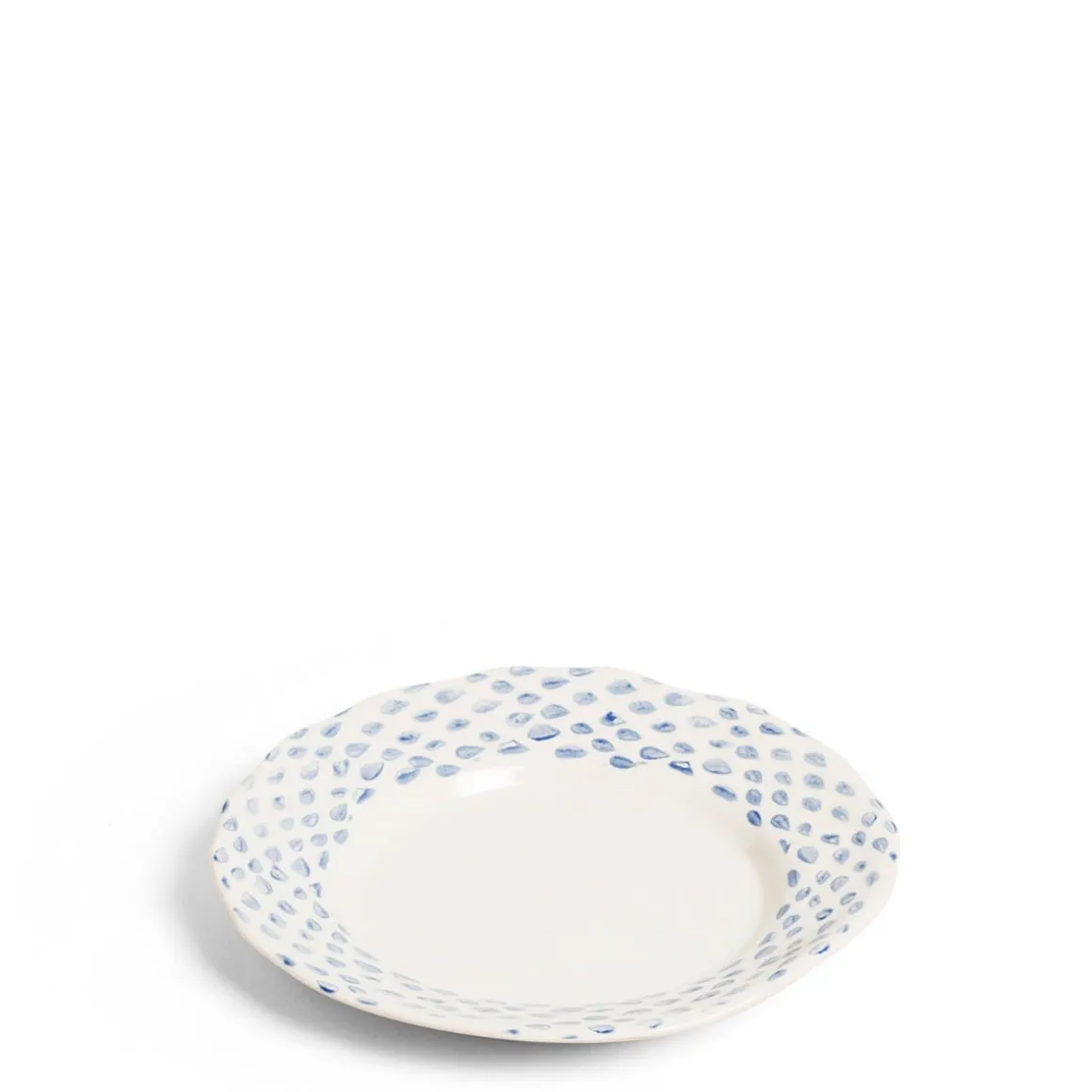 Daylesford Organic Tableware>Dot Side Plate Blue