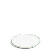 Daylesford Organic Tableware>Edge Dessert Plate Dark Green