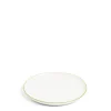 Daylesford Organic Tableware>Edge Dessert Plate Green