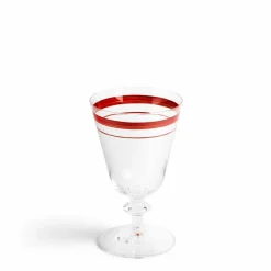 Daylesford Organic Glassware|Tableware>Fine Stripes Wine Glass Claret