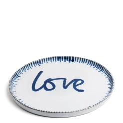 Daylesford Organic Tableware>Galley Love Large Blue Plate