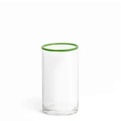 Daylesford Organic Glassware|Tableware>Idbury Hi Ball Green Rim