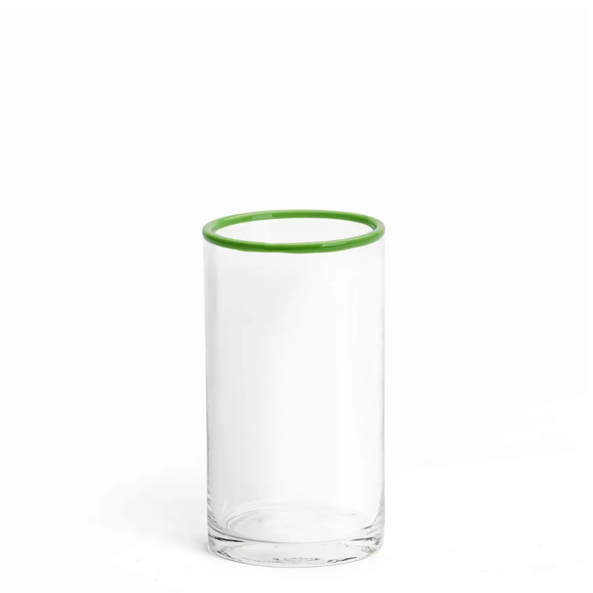 Daylesford Organic Glassware|Tableware>Idbury Hi Ball Green Rim