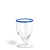 Daylesford Organic Glassware|Tableware>Idbury Wine Glass Blue Rim