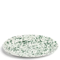 Daylesford Organic Tableware>Jackson Oval Dish Green Ceramic