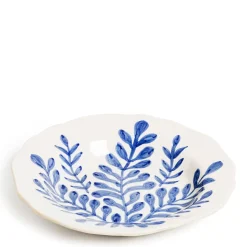 Daylesford Organic Tableware>Leaf Bowl Blue Large