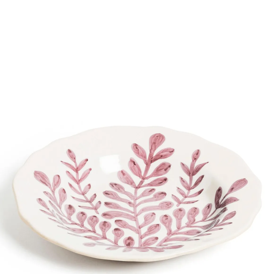 Daylesford Organic Tableware>Leaf Bowl Pink Large