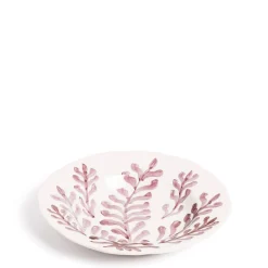 Daylesford Organic Tableware>Leaf Shallow Bowl Pink