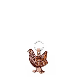Daylesford Organic Bags & Baskets>Leather Chicken Keyring