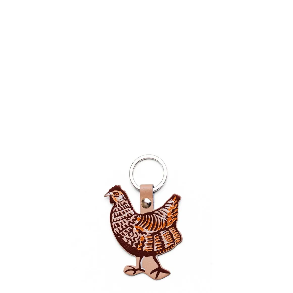 Daylesford Organic Bags & Baskets>Leather Chicken Keyring