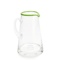 Daylesford Organic Glassware|Tableware>Ledbury Jug Green Tipped