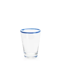 Daylesford Organic Glassware|Tableware>Ledbury Tumbler Blue Tipped Small