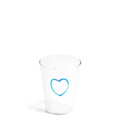 Daylesford Organic Glassware|Tableware>Light Blue Heart Glass
