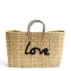 Daylesford Organic Bags & Baskets>Love Rectangle Basket Bag - Navy