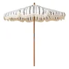 Daylesford Organic Garden Furniture>Market Umbrella Black Stripe