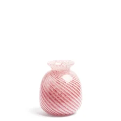 Daylesford Organic Vases & Flowers|Vases>Miro Pink Spiral Stripe Vase