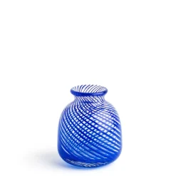 Daylesford Organic Vases & Flowers|Vases>Miro Royal Blue Spiral Stripe Vase