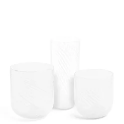 Daylesford Organic Vases & Flowers|Vases>Mondrian White Spiral Stripe Vase