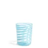 Daylesford Organic Glassware|Tableware>Murano Light Blue Spiral Stripe Glass