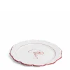 Daylesford Organic Tableware>Mushroom Field Plate Claret