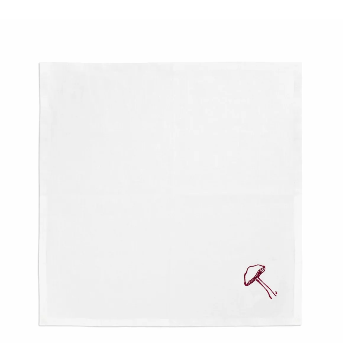 Daylesford Organic Table Linen|Tableware>Mushroom Napkin Parasol Claret