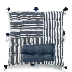 Daylesford Organic Throws & Cushions|Tableware>Nila Dhaba Blue Cushion
