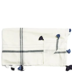 Daylesford Organic Table Linen|Tableware>Nila Margin Tablecloth Blue