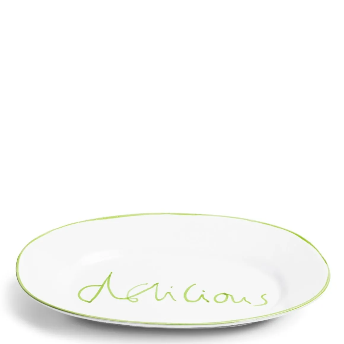 Daylesford Organic Tableware>Oddington Oval Platter Green Delicious