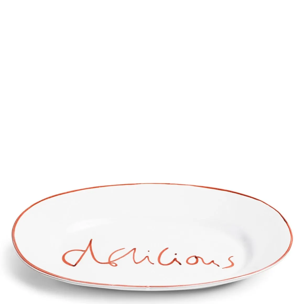 Daylesford Organic Tableware>Oddington Oval Platter Red Delicious